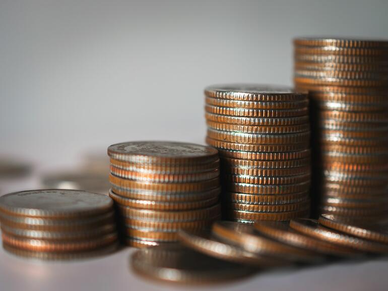 Stacks of coins